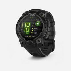 Zegarek z GPS Garmin Instinct 3 AMOLED. Czerwone, cyfrowe zegarki męskie Garmin, bez wzorów, z materiału, metalowe. Za 1,599.00 zł.