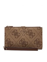 Guess Portfel Laurel II Slg SWSO7 459157 Beżowy. Brązowe portfele damskie Guess, ze skóry. Za 299.99 zł.