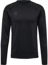 Bluza Hummel Pro. Czarne bluzy damskie Hummel, na zimę, l, bez wzorów, z materiału, klasyczne, bez ramiączek, bez kaptura. Za 186.90 zł.