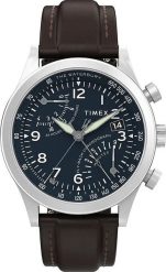 Zegarek Timex Zegarek męski Timex TW2W47900 brązowy. Brązowe zegarki męskie Timex, bez wzorów. Za 949.00 zł.