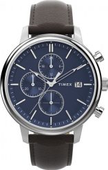 Zegarek męski Timex TW2W76200 brązowy. Brązowe zegarki męskie Timex, bez wzorów. Za 906.23 zł.