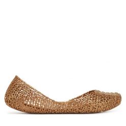 Baleriny Melissa. Żółte balerinki damskie Melissa, bez wzorów, bez obcasa, bez zapięcia. Za 229.99 zł.