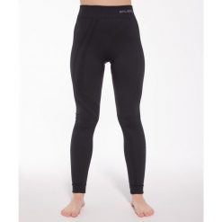 Spodnie damskie z wełną merino Brubeck THERMO WOOL by Pustelnik. Czarne bielizna sportowa damska Brubeck, l, bez wzorów, z wełny. Za 183.49 zł.