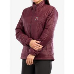 Kurtka damska Fjallraven Expedition X-Latt Jacket. Czerwone kurtki sportowe damskie Fjällräven, bez wzorów, bez ramiączek, bez kaptura, trekkingowe. W wyprzedaży za 841.95 zł.