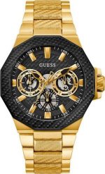 Zegarek Guess Zegarek męski Guess GW0636G2 złoty. Żółte zegarki męskie Guess, z aplikacjami, złote. Za 1,119.00 zł.