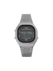 Casio Zegarek Vintage A140WE-8AEF Srebrny. Szare, cyfrowe zegarki męskie Casio, bez wzorów, srebrne. Za 379.99 zł.