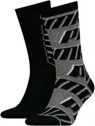 Skarpetki Puma Sock All Over Logo 2 szt. Czarny Czarny 35-38. Czarne skarpetki damskie Puma, bez wzorów, z bawełny. Za 111.99 zł.