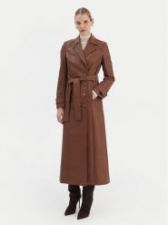Bardot Płaszcz przejściowy 59899JB5 Brązowy Regular Fit. Brązowe płaszcze damskie Bardot, l, bez wzorów, ze skóry, bez kołnierzyka, bez kaptura. Za 1,019.00 zł.