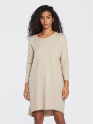 Moss Copenhagen Sukienka dzianinowa Rachelle 16172 Beżowy Regular Fit. Brązowe sukienki damskie Moss Copenhagen, l, bez wzorów, z dzianiny, bez kołnierzyka, bez ramiączek. Za 139.99 zł.