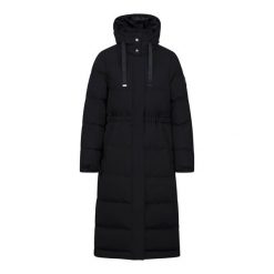 Damska Kurtka Wodoodporna Colter. Czarne kurtki sportowe damskie Trespass, bez wzorów, bez ramiączek, bez kaptura, trekkingowe. Za 390.99 zł.