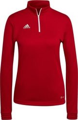 Adidas Bluza damska adidas Entrada 22 Top Training czerwona H57551 L. Czerwone bluzy damskie Adidas, l, bez wzorów, bez ramiączek, bez kaptura. Za 138.68 zł.