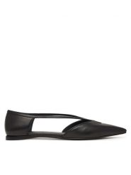 Max Mara Baleriny 2614521032600 Czarny. Czarne balerinki damskie Max Mara, bez wzorów, ze skóry, bez obcasa, bez zapięcia. Za 2,479.00 zł.