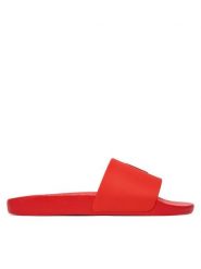 Polo Ralph Lauren Klapki 804973925014 Czerwony. Czerwone klapki damskie Polo Ralph Lauren, bez wzorów, z syntetyku, bez obcasa, bez zapięcia. Za 219.99 zł.