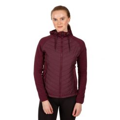 Bluza Sportowa Z Kapturem Damska Grace. Fioletowe bluzy damskie Trespass, s, z aplikacjami, z elastanu, sportowe, bez ramiączek, z kapturem. Za 413.99 zł.