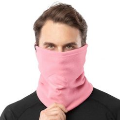 Termiczny komin do sportów zimowych SIROKO Blunt Pink. Czerwone szaliki męskie SIROKO, bez wzorów, z polaru. Za 106.00 zł.