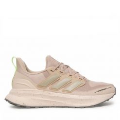 Buty do biegania adidas. Brązowe obuwie sportowe damskie Adidas, bez wzorów, bez zapięcia, do biegania. Za 349.99 zł.