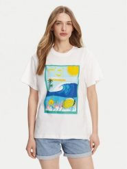 Roxy T-Shirt ERJZT05899 Biały. Białe t-shirty damskie Roxy, s, bez wzorów, z bawełny, bez kołnierzyka, bez ramiączek. Za 89.99 zł.