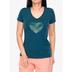 Koszulka z nadrukiem damska CMP Missy T-Shirt. Zielone koszulki sportowe damskie CMP, bez wzorów, bez ramiączek. Za 125.99 zł.