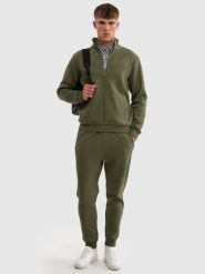 Bluza męska rozpinana ze stójką khaki Wlador 303. Zielone bluzy męskie BIG STAR, na jesień, l, bez wzorów, z materiału, eleganckie, bez ramiączek, bez kaptura. W wyprzedaży za 199.99 zł.