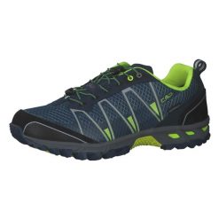 Buty trekkingowe męskie CMP Altak Trail WP. Niebieskie trekkingi męskie CMP, z materiału, bez zapięcia. Za 394.60 zł.