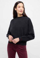 Damski Sweter Mustang Style Donna Jet Black 1015406 4188. Czarne swetry nierozpinane damskie Mustang, m, bez wzorów, bez kołnierzyka, bez ramiączek. Za 159.99 zł.