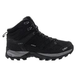 Buty trekkingowe męskie, CMP Rigel Mid. Czarne trekkingi męskie CMP, z materiału, bez zapięcia. Za 349.99 zł.