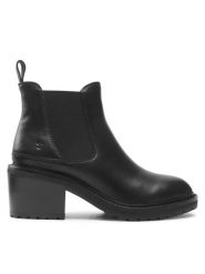 EMU Australia Botki Clare W12823 Czarny. Czarne botki damskie Emu Australia, bez wzorów, ze skóry, bez obcasa, na słupku, bez zapięcia. Za 999.99 zł.