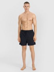 4F Spodenki plażowe boardshorty męskie - czarne L. Czarne szorty męskie 4F, bez wzorów, z syntetyku, wakacyjne. Za 99.99 zł.