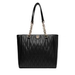 Torebka Beverly Hills Polo Club. Czarne shopperki damskie Beverly Hills Polo Club, bez wzorów, bez dodatków. Za 279.99 zł.