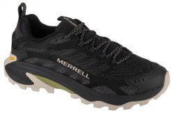 Buty trekkingowe męskie, Moab Speed 2. Czarne trekkingi męskie Merrell, z materiału, przed kostkę, bez zapięcia. Za 626.00 zł.