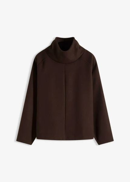 Sweter z golfem. Białe swetry nierozpinane damskie bonprix, bez wzorów, bez kołnierzyka, bez ramiączek. Za 149.99 zł.