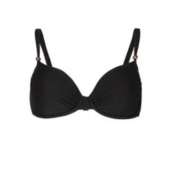 Top bikini - damska - mm jada - balconnet, fiszbiny - czarny. Czarne stroje kąpielowe damskie Protest, xl, bez wzorów, z materiału. Za 215.00 zł.