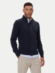 Barbour Kardigan Essential Elbow-Patch MKN0731CH51 Granatowy Regular Fit. Niebieskie swetry męskie Barbour, l, bez wzorów, z wełny, bez kołnierzyka, bez ramiączek. Za 639.99 zł.