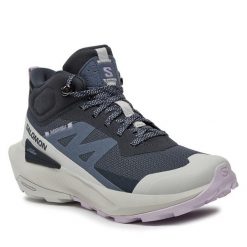 Trekkingi Salomon. Szare obuwie trekkingowe damskie Salomon, z gore-texu, bez zapięcia. Za 629.99 zł.
