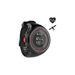 Zegarek Gps Z Pulsometrem Do Biegania Onmove 500. Czarne zegarki męskie KALENJI, bez wzorów, z gumy. Za 399.99 zł.