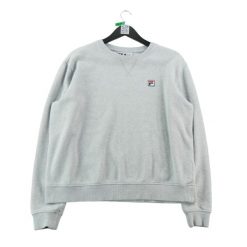 Bluza damska F-Box Y2K z okrągłym dekoltem. Szare bluzy damskie Fila, m, bez wzorów, klasyczne, bez ramiączek, bez kaptura. Za 124.96 zł.