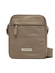 Calvin Klein Saszetka Sleek Reporter LV04D3180G Beżowy. Brązowe saszetki i nerki męskie Calvin Klein, z materiału. Za 299.99 zł.