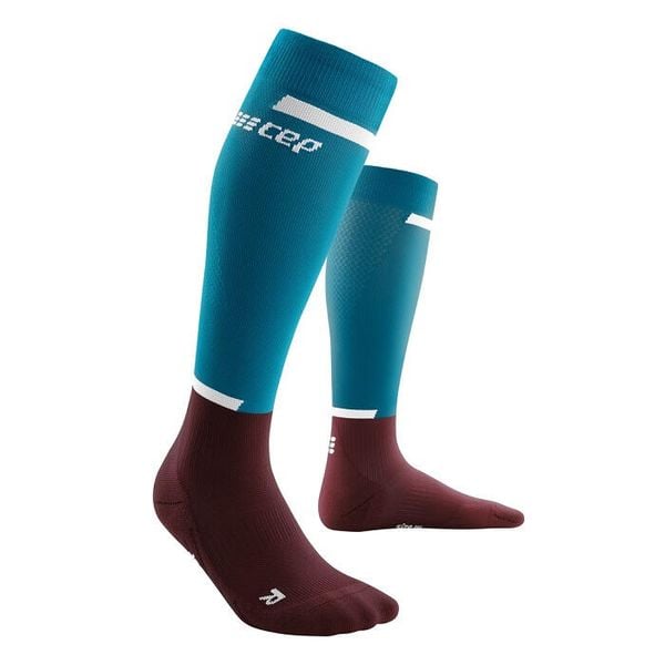 Skarpety kompresyjne męskie sportowe CEP The Run 4.0 wysokie. Niebieskie skarpety męskie CEP, bez wzorów. Za 199.00 zł.