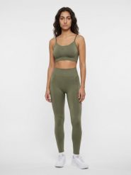 Damskie legginsy Hummel Flow. Czarne legginsy damskie Hummel, bez wzorów, z dzianiny. Za 167.00 zł.
