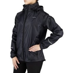 Kurtka przeciwdeszczowa damska Viking Rainier Lady. Czarne kurtki sportowe damskie Viking, s, bez wzorów, bez ramiączek, bez kaptura, trekkingowe. Za 151.96 zł.