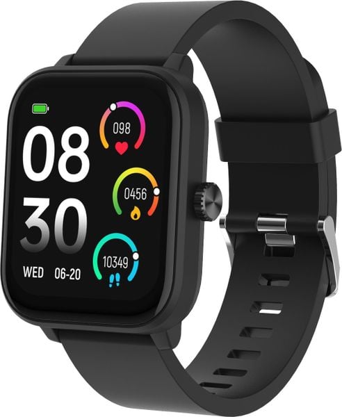 Smartwatch Denver SWG-155B Czarny (SWG-155B BLACK). Czarne zegarki smartwatch Denver, bez wzorów. Za 118.15 zł.