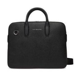 Torba na laptopa Tommy Hilfiger. Czarne torby na laptopa damskie Tommy Hilfiger, bez wzorów. Za 779.99 zł.