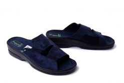 ADANEX 26187 ASK83WVNO granatowy, klapki damskie. Niebieskie klapki damskie Adanex, na lato, bez wzorów, bez obcasa, bez zapięcia. Za 110.90 zł.