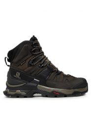 Salomon Trekkingi Quest 4 Gtx GORE-TEX 412925 27 V0 Zielony. Zielone botki męskie Salomon, bez wzorów, z gore-texu, bez obcasa, bez zapięcia. Za 899.99 zł.
