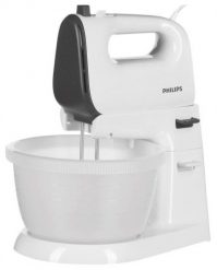 Mikser ręczny z misą Philips HR3745/00 (450W; kolor biały). Białe blendery Philips. Za 248.99 zł.