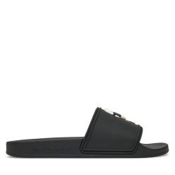 Klapki KARL LAGERFELD. Czarne klapki męskie KARL LAGERFELD, bez wzorów, bez zapięcia. Za 279.99 zł.