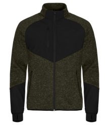 Clique Haines Kurtka polarowa z softshellem - Ciepła – Fog green. Zielone kurtki męskie CLIQUE, xl, bez wzorów, z polaru, bez kaptura. Za 284.23 zł.