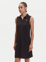 Puma Sukienka codzienna Ess Elevated 685029 Czarny Relaxed Fit. Czarne sukienki damskie Puma, na co dzień, m, bez wzorów, z bawełny, bez kołnierzyka, bez ramiączek, proste. Za 133.99 zł.