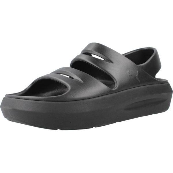 Sandały PUMA YELLOW FLATTER SANDAL Czarny. Czarne sandały damskie Puma, bez wzorów, z gumy, bez obcasa, bez zapięcia. Za 198.99 zł.