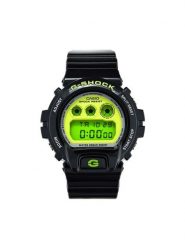 G-Shock Zegarek DW-6900RCS-1ER Czarny. Czarne, cyfrowe zegarki męskie G-Shock, bez wzorów. Za 479.99 zł.